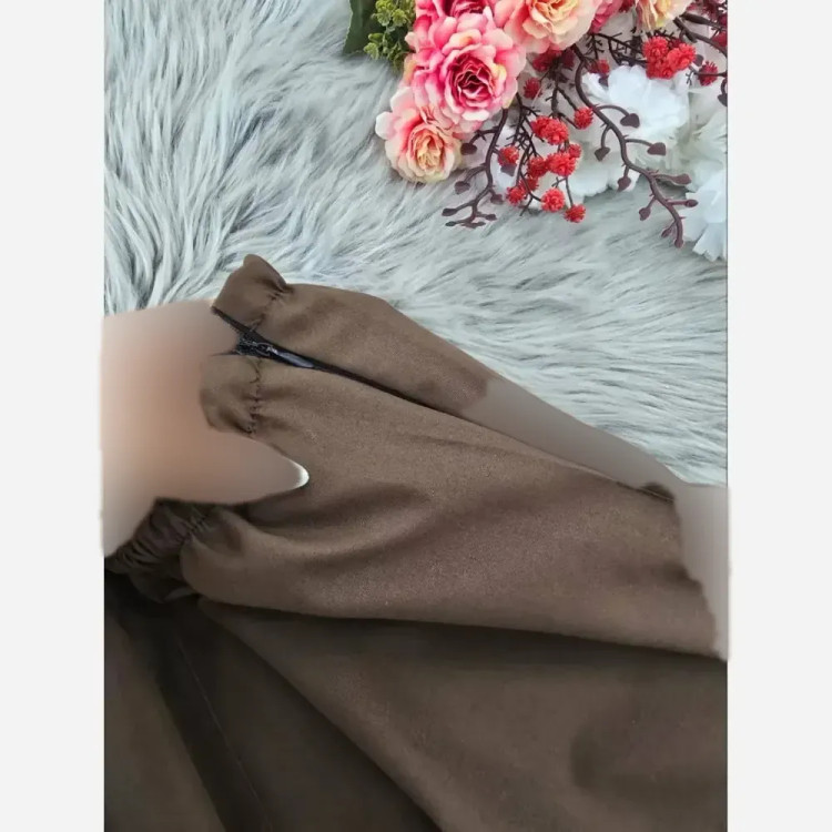 ست شومیز گره ای و دامن همتا فری سایز بوگاتی و لنینت