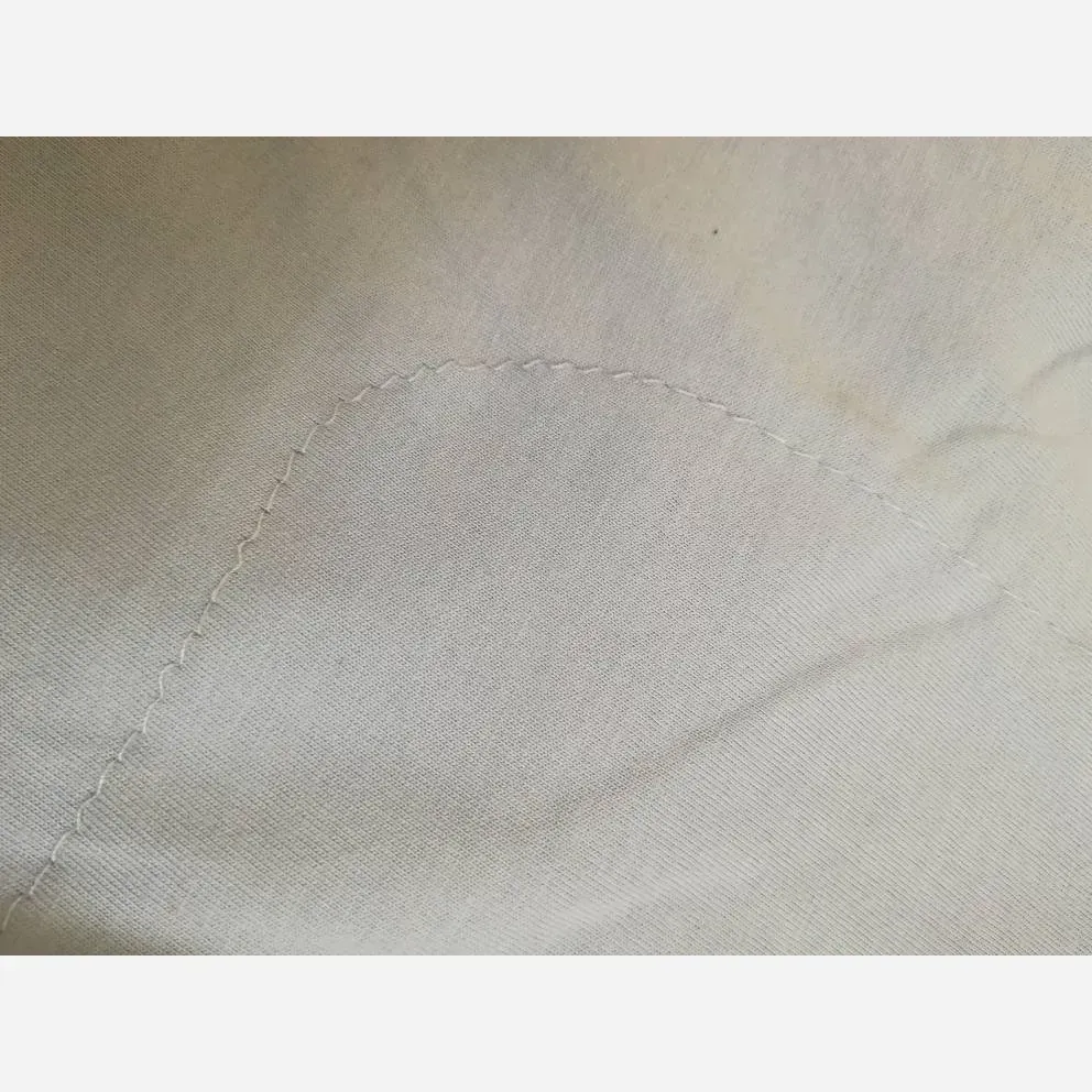 ست تیشرت و شلوار نخ پنبه طرح استیچ فری سایز