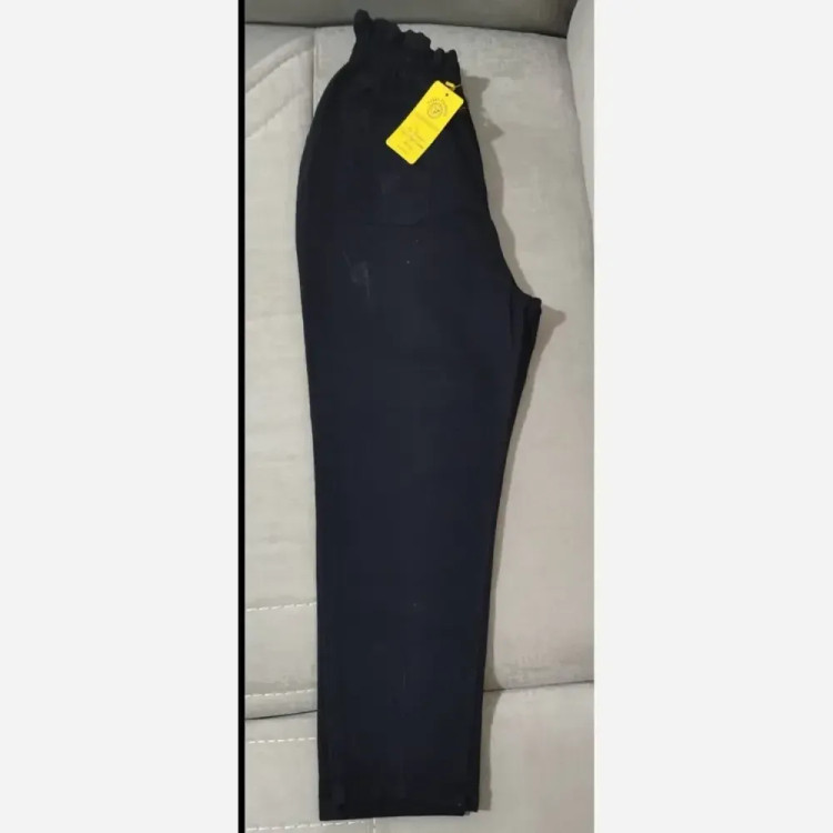 شلوار مام فیت جین اصل کمر کش رنگ ذغالی و مشکی سایز 40 تا 44 قد 90