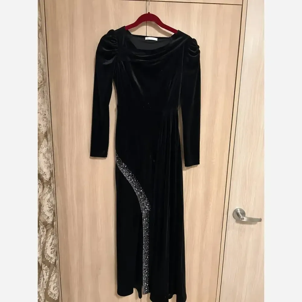 ماکسی لمه وارداتی چاکدار با کمربند سایز بزرگ