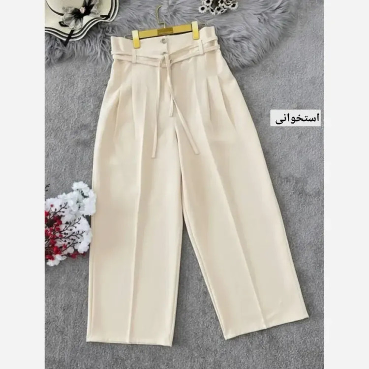 شلوار بگ کمربنددار مازراتی قد 103 سایزبندی 38 تا 52