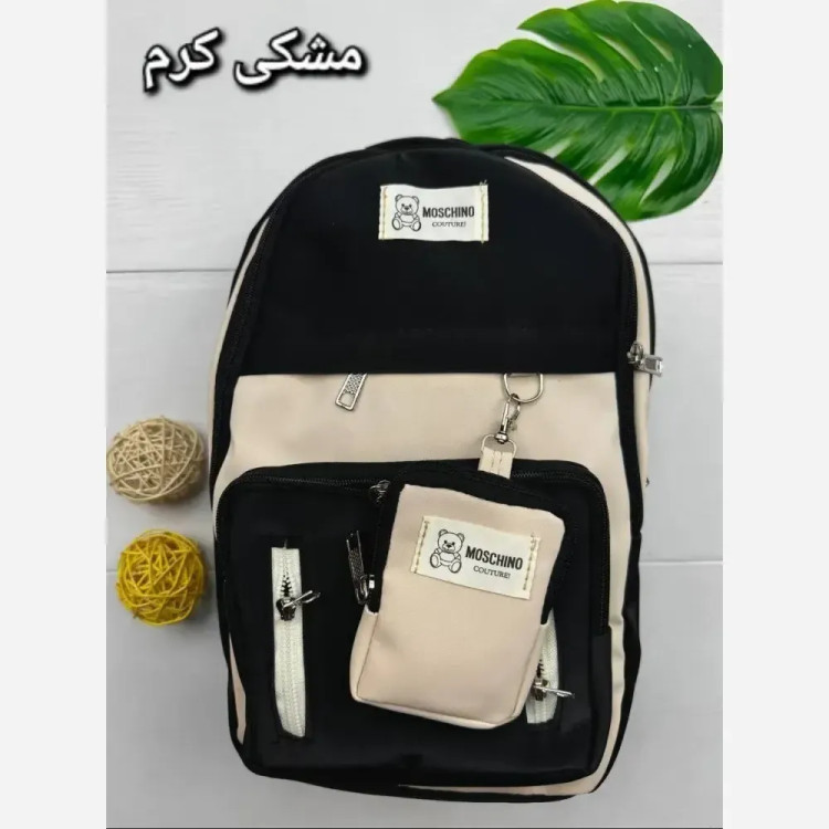 کوله پشتی زرین دیبا ضد آب سه زیپ مشکی