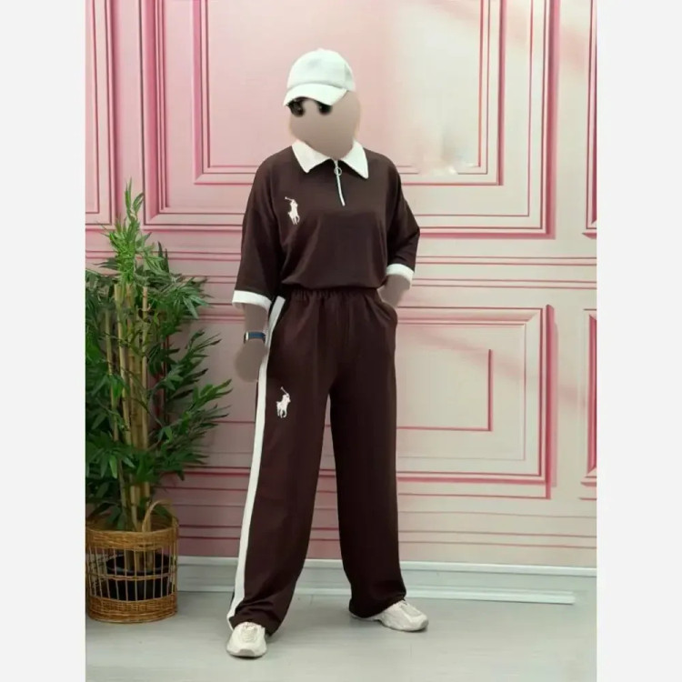 ست بلوز و شلوار زنانه اورجینال POLO جنس مازراتی درجه یک فری سایز 38 تا 48