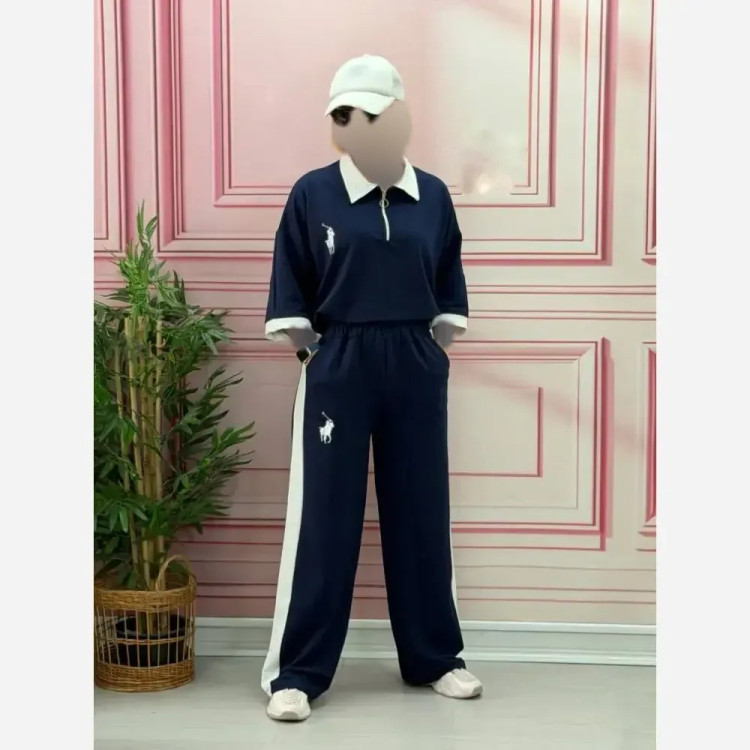 ست بلوز و شلوار زنانه اورجینال POLO جنس مازراتی درجه یک فری سایز 38 تا 48
