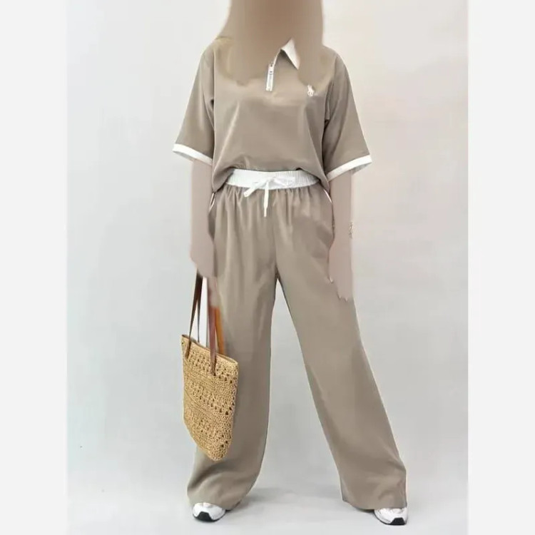 ست بلوز و شلوار زنانه اورجینال POLO جنس مازراتی درجه یک فری سایز 38 تا 48