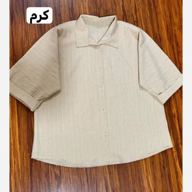 شومیز باکسی مراکشی راهراه فری سایز