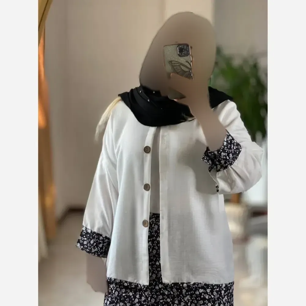 ست شومیز دامن گل گلی فری سایز زنانه مدل سوفیا زنبوری و کراش چاپی