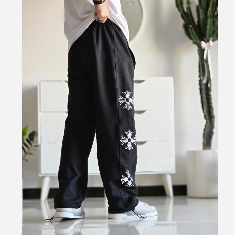 شلوار اسلش بگ کروم هارتز رنگ مشکی جنس گلکسی اسپان سایز XXL و XXXL