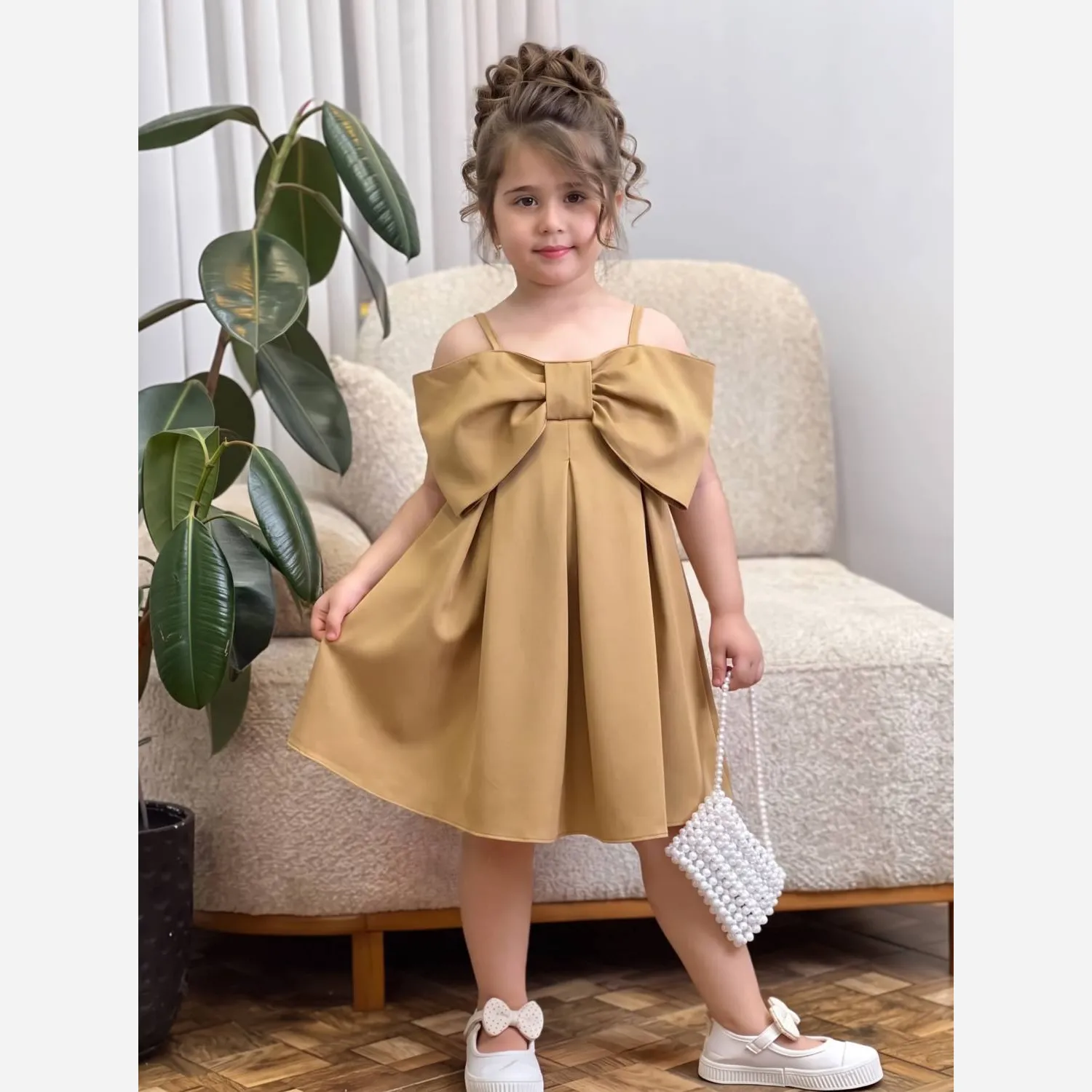سارافون دخترانه مازراتی طرح پاپیون سایز 40 تا 60 مناسب 2 تا 11 سال