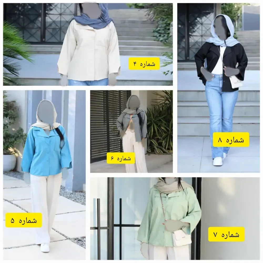 شومیز مانتویی تابستانه جنس شانتو صوفیا سایز بزرگ